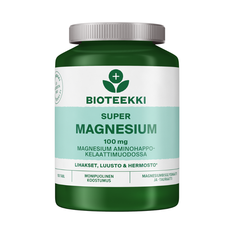 Bioteekki SUPER Magnesium, 100 tabl