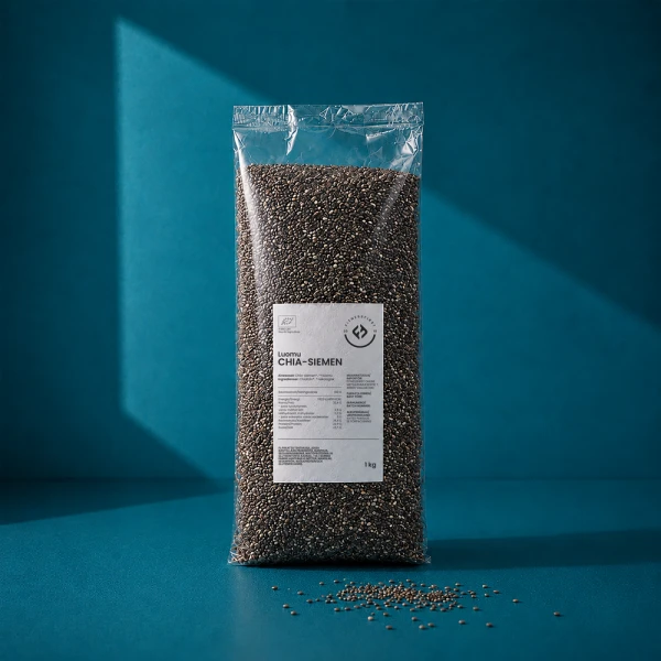 FitnessFirst Chia-siemen, luomu, 1 kg