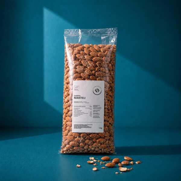 FitnessFirst Manteli, luomu, raaka, 1 kg