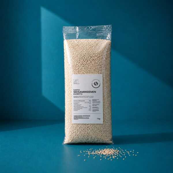 FitnessFirst Seesaminsiemen, kuorittu, luomu, 1 kg
