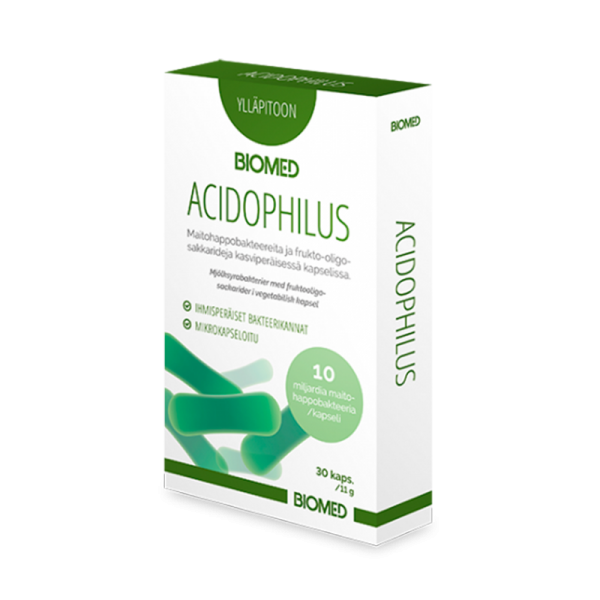 Acidophilus – maitohappobakteeri, 30 kaps
