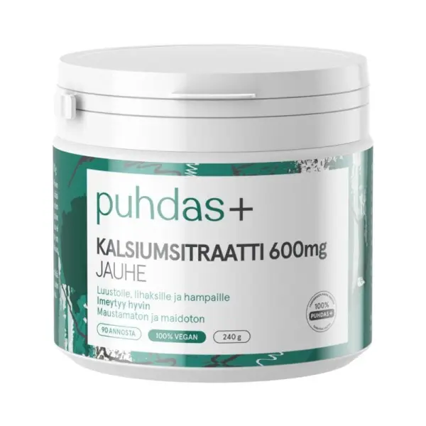 Kalsiumsitraatti 600 mg, 240g