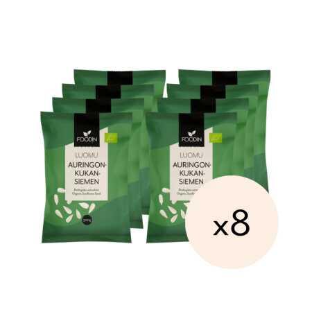 Auringonkukansiemen, luomu 300g x8kpl