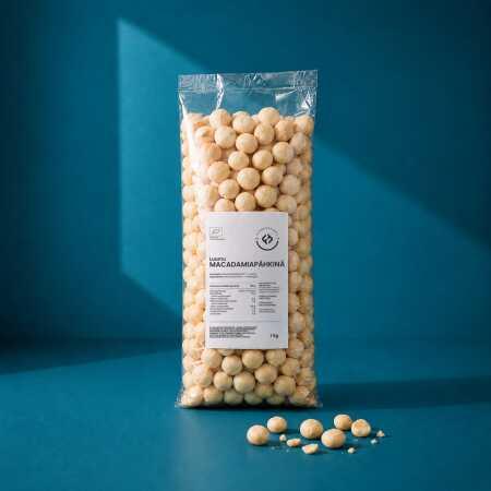 FitnessFirst Macadamia, luomu, 1kg