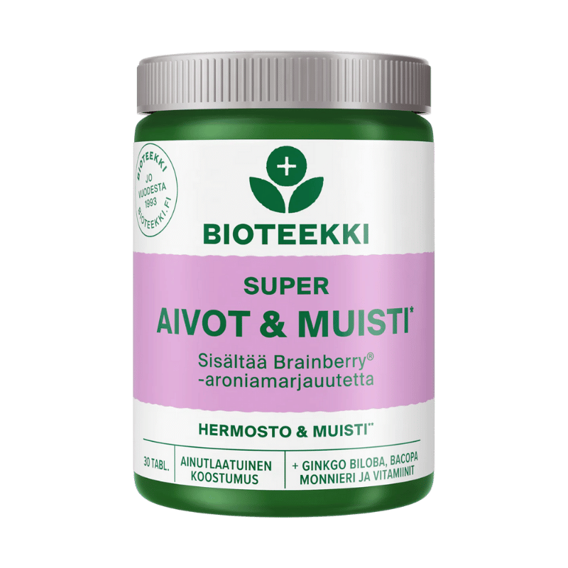 Bioteekki Super Aivot & Muisti 30 tabl.