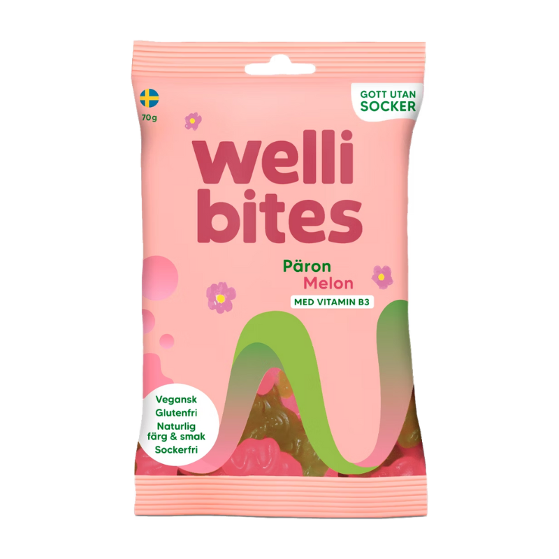 Wellibites Päärynä & Meloni 70g