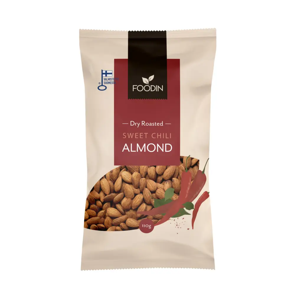 Sweet Chili Almonds 110 g pussi