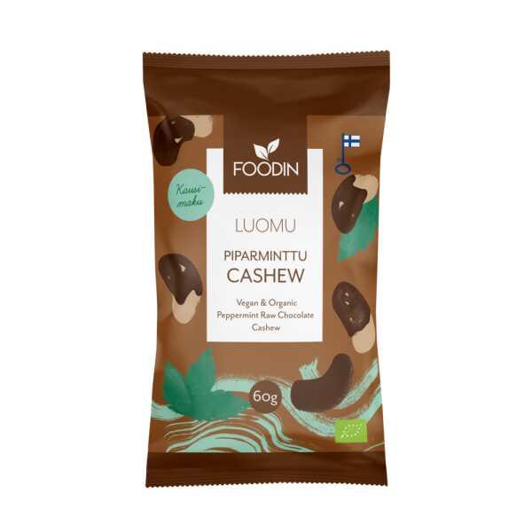 Piparminttusuklaacashew, Luomu 60g