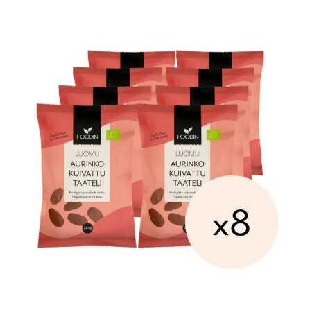 Aurinkokuivattu taateli, Luomu 2kg (8 x 250g)