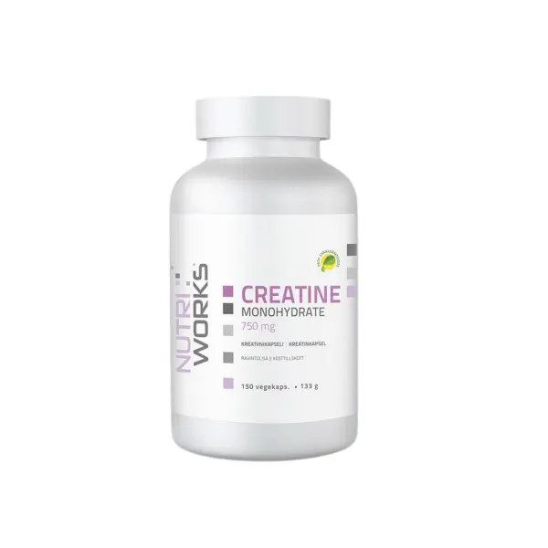 NutriWorks Creatine Monohydrate 750mg, 150kaps