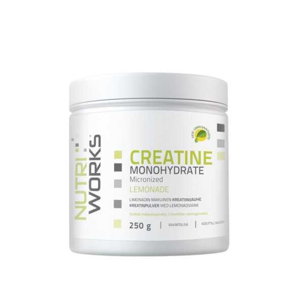NutriWorks Creatine Monohydrate, Lemonade, 250g