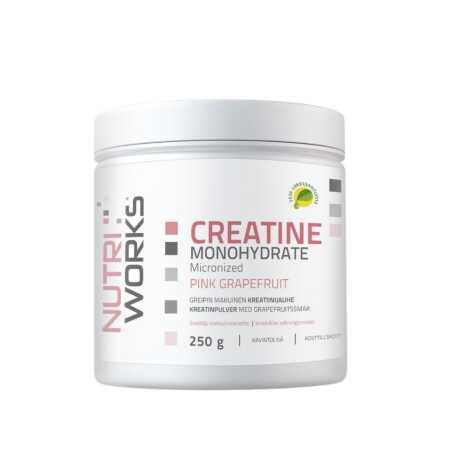 NutriWorks Creatine Monohydrate, Pink Grapefruit, 250g