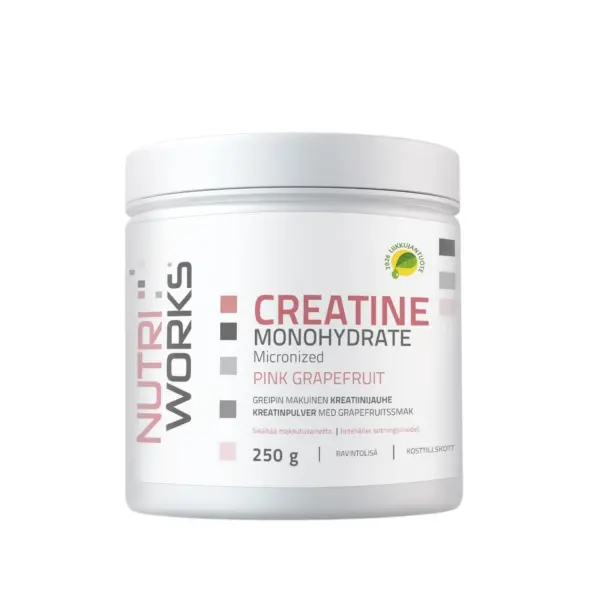 NutriWorks Creatine Monohydrate, Pink Grapefruit, 250g