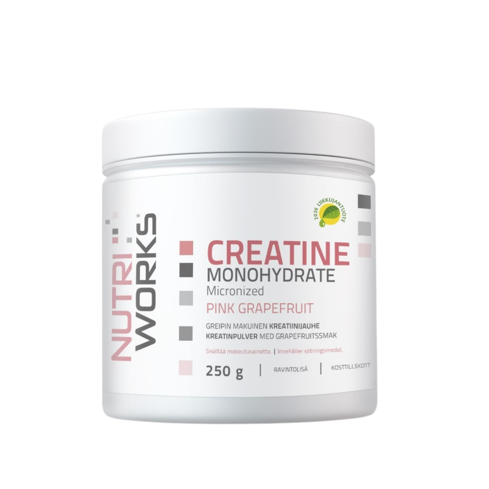 NutriWorks Creatine Monohydrate, Pink Grapefruit, 250g