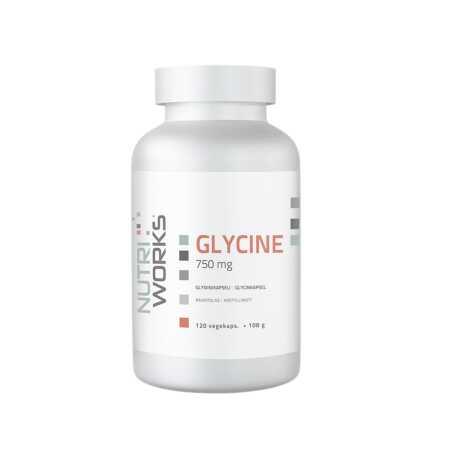 NutriWorks Glycine 750mg, 120 vegekaps
