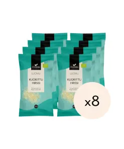 Kuorittu hirssi, Luomu 600g x 8kpl