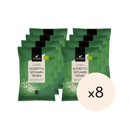 Kuorittu seesaminsiemen, Luomu 300g x 8kpl