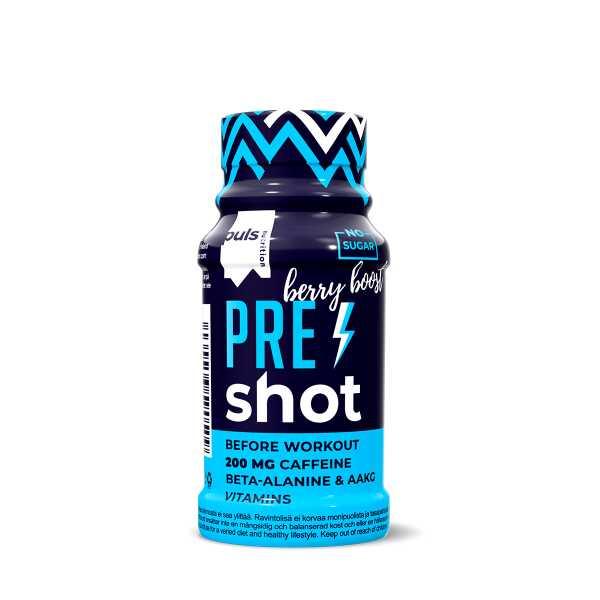 PULS Nutrition Pre-workout shot Berry Boost 60ml