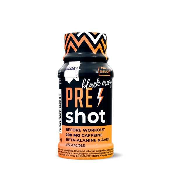 PULS Nutrition Pre-workout shot Black Orange 60ml