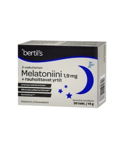bertil's Melatoniini 1,9 mg + rauhoittavat yrtit